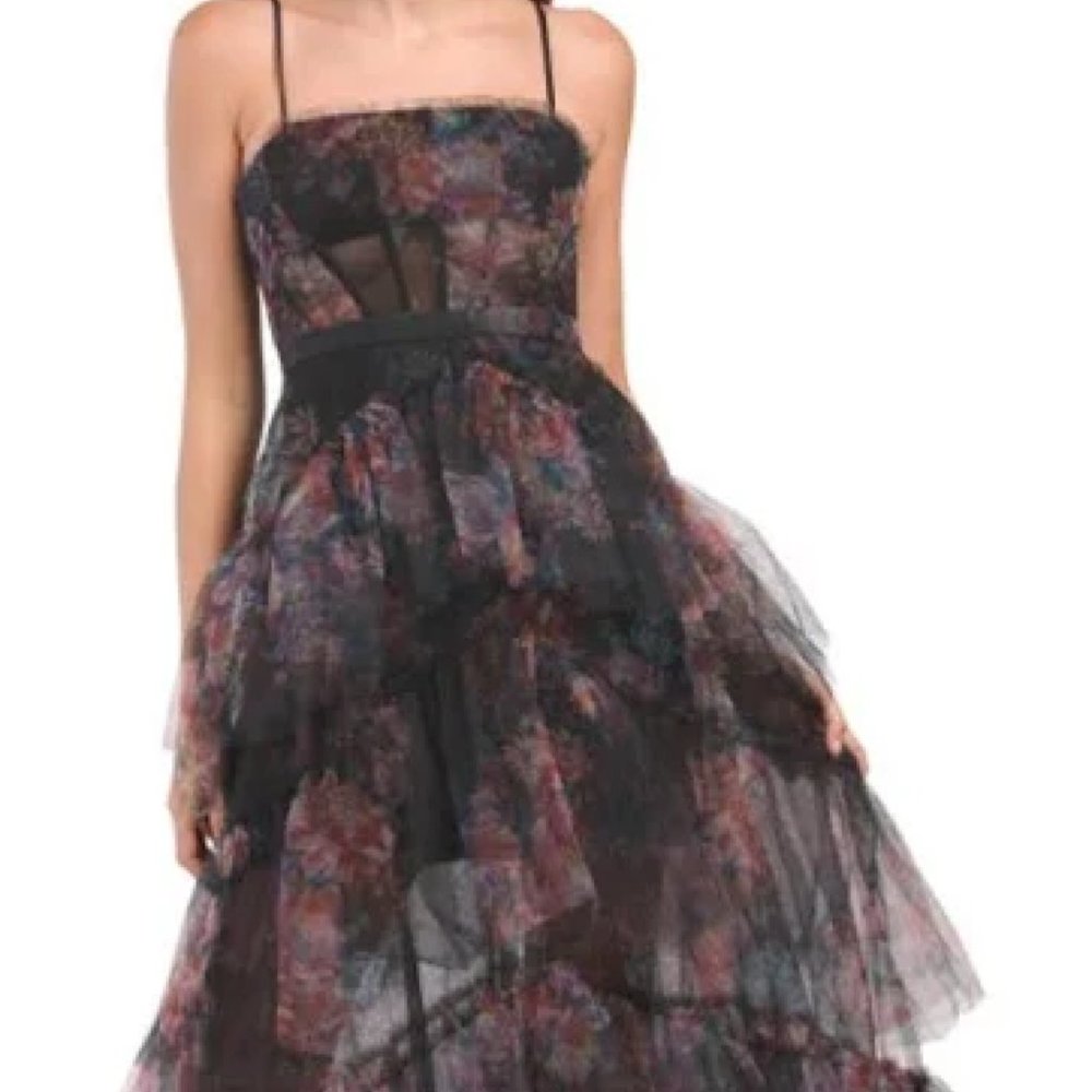 BCBG Oly Gown Size 10 Orchard Print